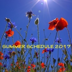 Summer schedule and -location 2017